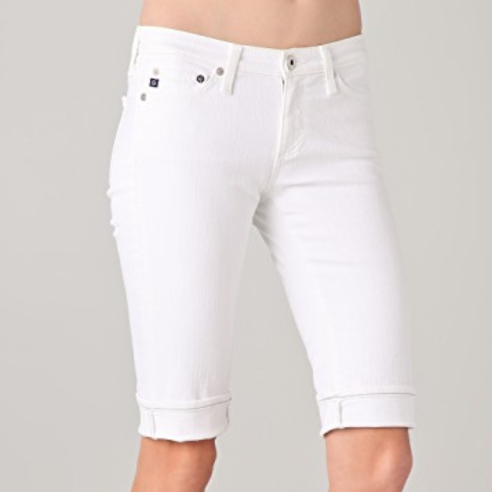 AG Malibu bermuda white shorts from Anthropologie